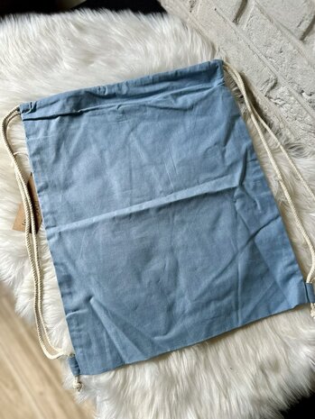 Rugzakje met naam - stone blue