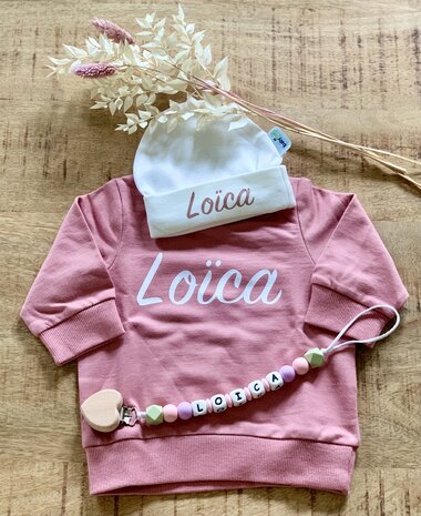 Baby mutsje: roze