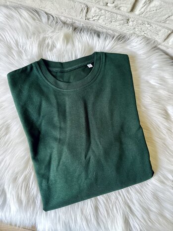 Sweater vrouw - donkergroen - L
