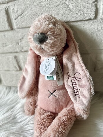 Knuffel happy horse - diepblauw
