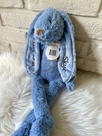 Knuffel happy horse - diepblauw