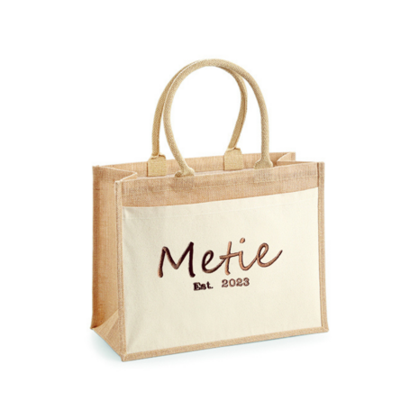 Gepersonaliseerde shopper jute