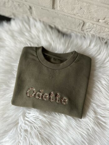 Sweater bloemenmotief - kinderen