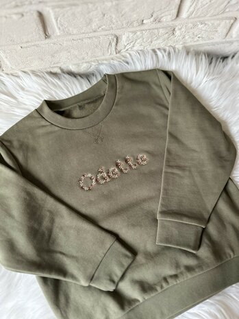 Sweater bloemenmotief - kinderen