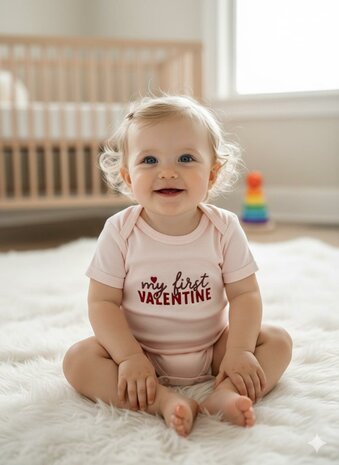 Romper - first Valentine