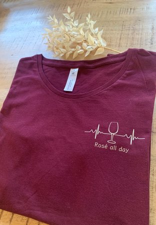 T-shirt rosé all day 