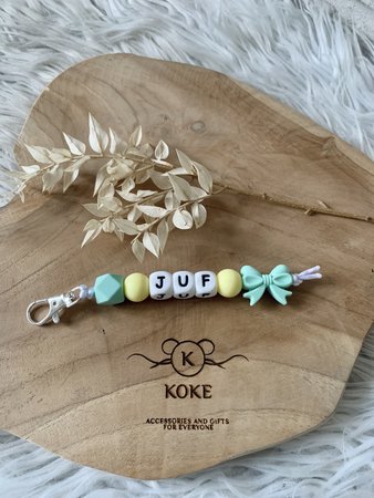 Sleutelhanger juf - 1 