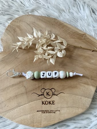 Sleutelhanger juf - 2