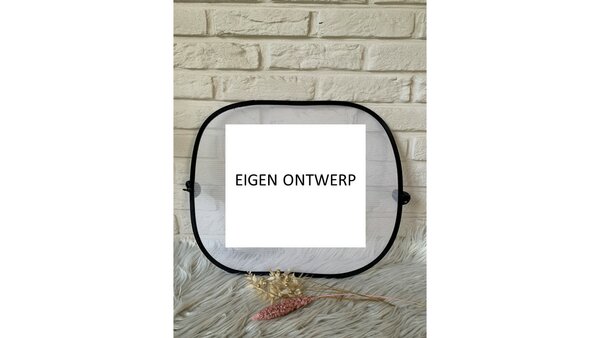 Auto zonnescherm met naam - eigen ontwerp