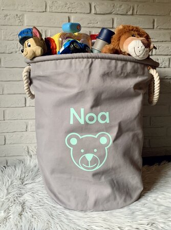 Speelgoedmand met naam (40 x 60 cm)