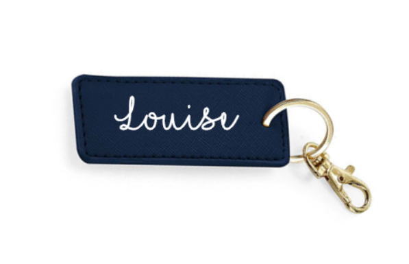 Sleutelhanger met naam/tekst - langwerpig