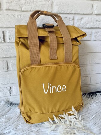 Gepersonaliseerde roll-top rugzak voor kinderen