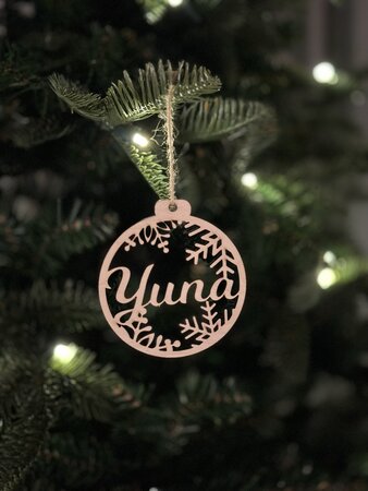 Gepersonaliseerde kerstbal