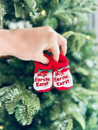 Baby kerst slofjes 'Mijn eerste Kerst'