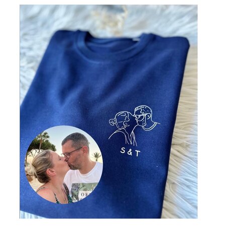 Sweater lijntekening foto 