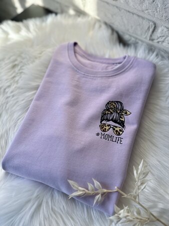 Sweater #Momlife - kleine print