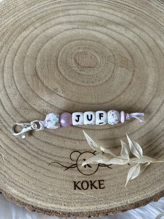 Sleutelhanger juf - 10