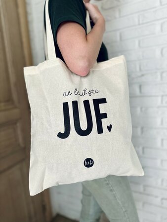 Totebag 'liefste juf'