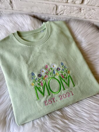 T-shirt MOM flowers