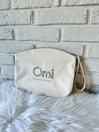 Toilettasje - bloemenmotief