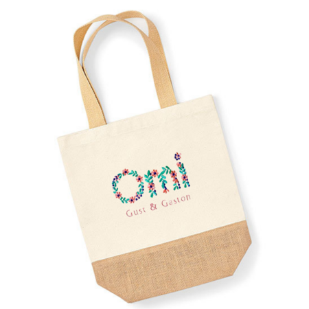 Shopper hoog - bloemenmotief