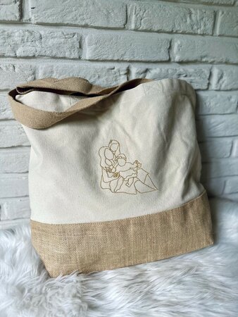 Shopper breed - lijntekening