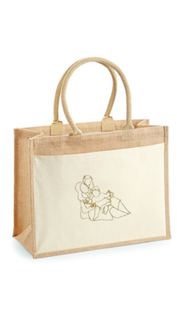 Shopper jute - lijntekening