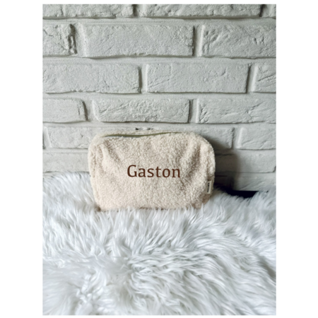 Teddy toilettas/pennenzak - crème