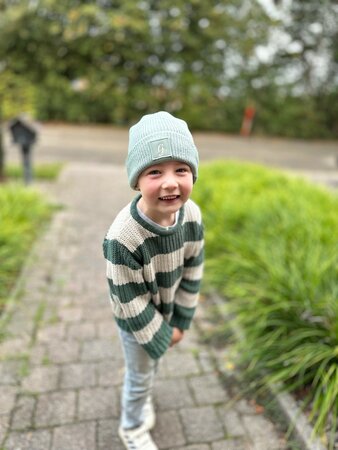 Gepersonaliseerde muts voor kinderen - letter