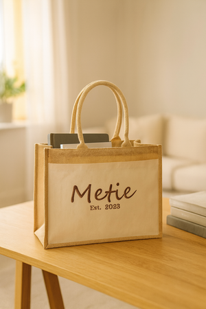 Gepersonaliseerde shopper jute