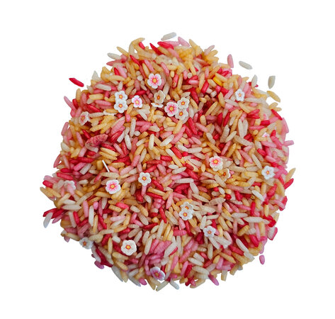 Speelrijst - Pink flower
