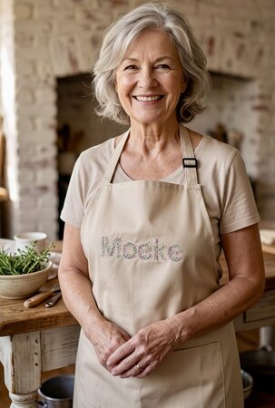 Keukenschort bloemenmotief